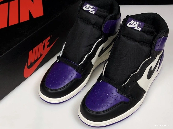 Rep Onekick Purple Jordan 1 Court 555088-501 Air 0718
